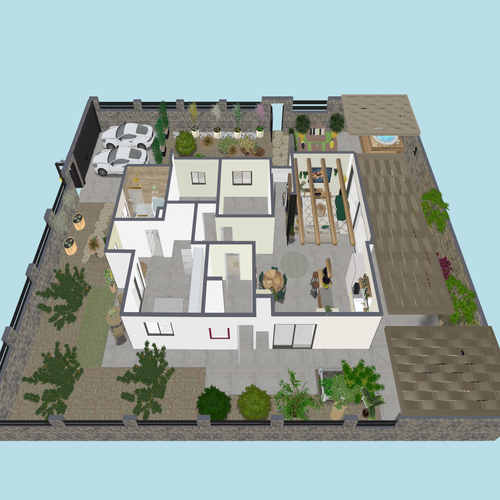 עיצוב והדמיה בית פרטי בהרחבה בקיבוץ בצפון